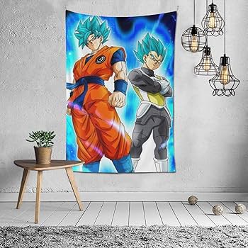 Amazon.co.jp: ドラゴンボール タペストリー ベジータ 孫悟飯